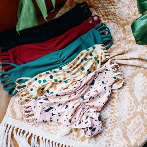 NWT Strange Bikini's Yuba Bottom in funfetti color